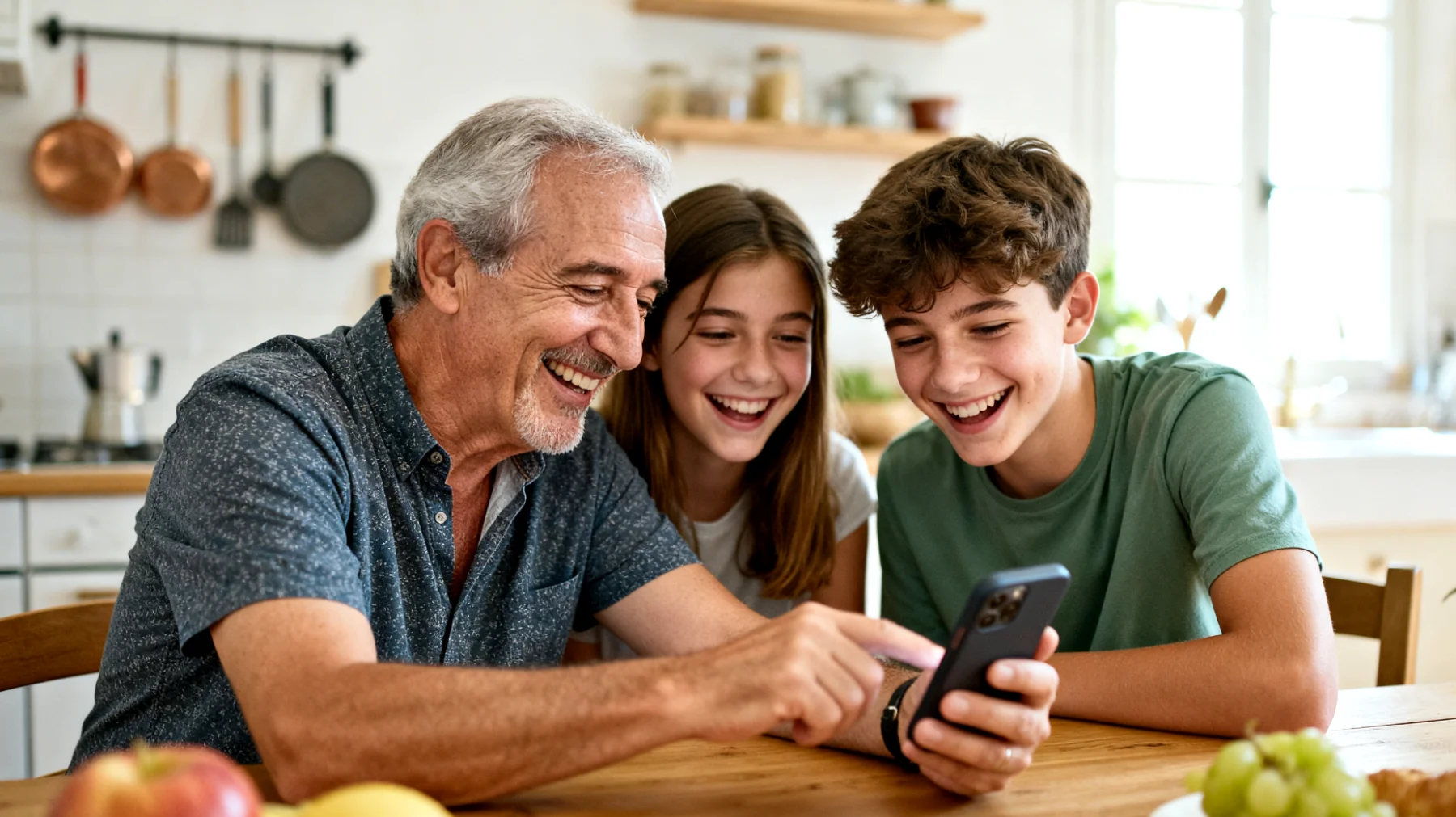 Comment un grand-père peut-il créer des moments de qualité significatifs avec ses petits-enfants adolescents malgré les contraintes de temps et la distance générationnelle?"